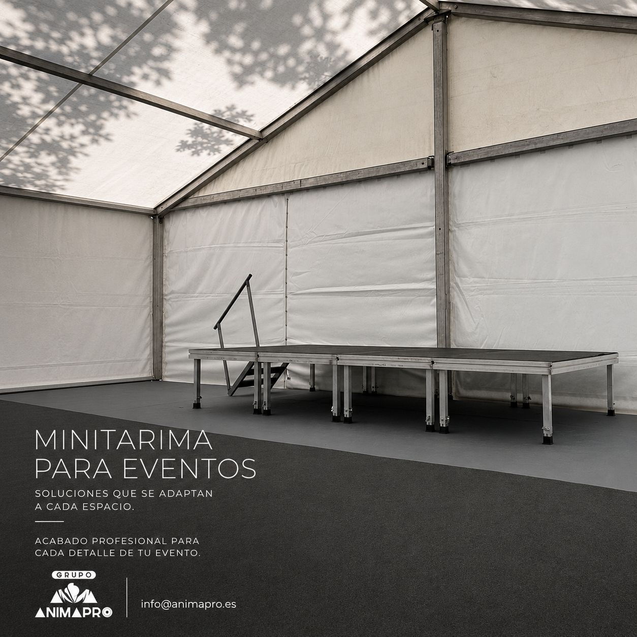 Escenario y tarima para eventos