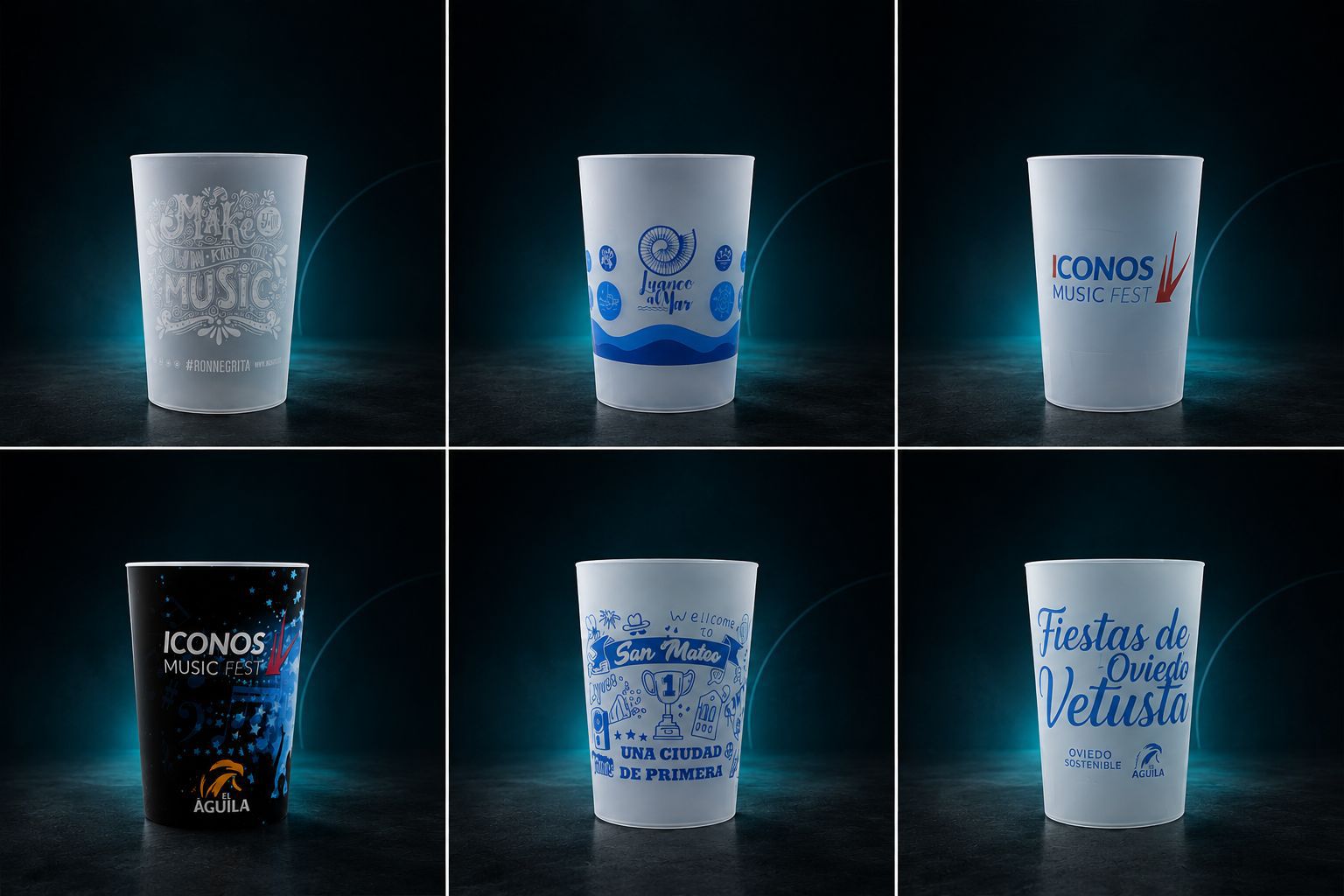 Vasos personalizados y lanyards para eventos